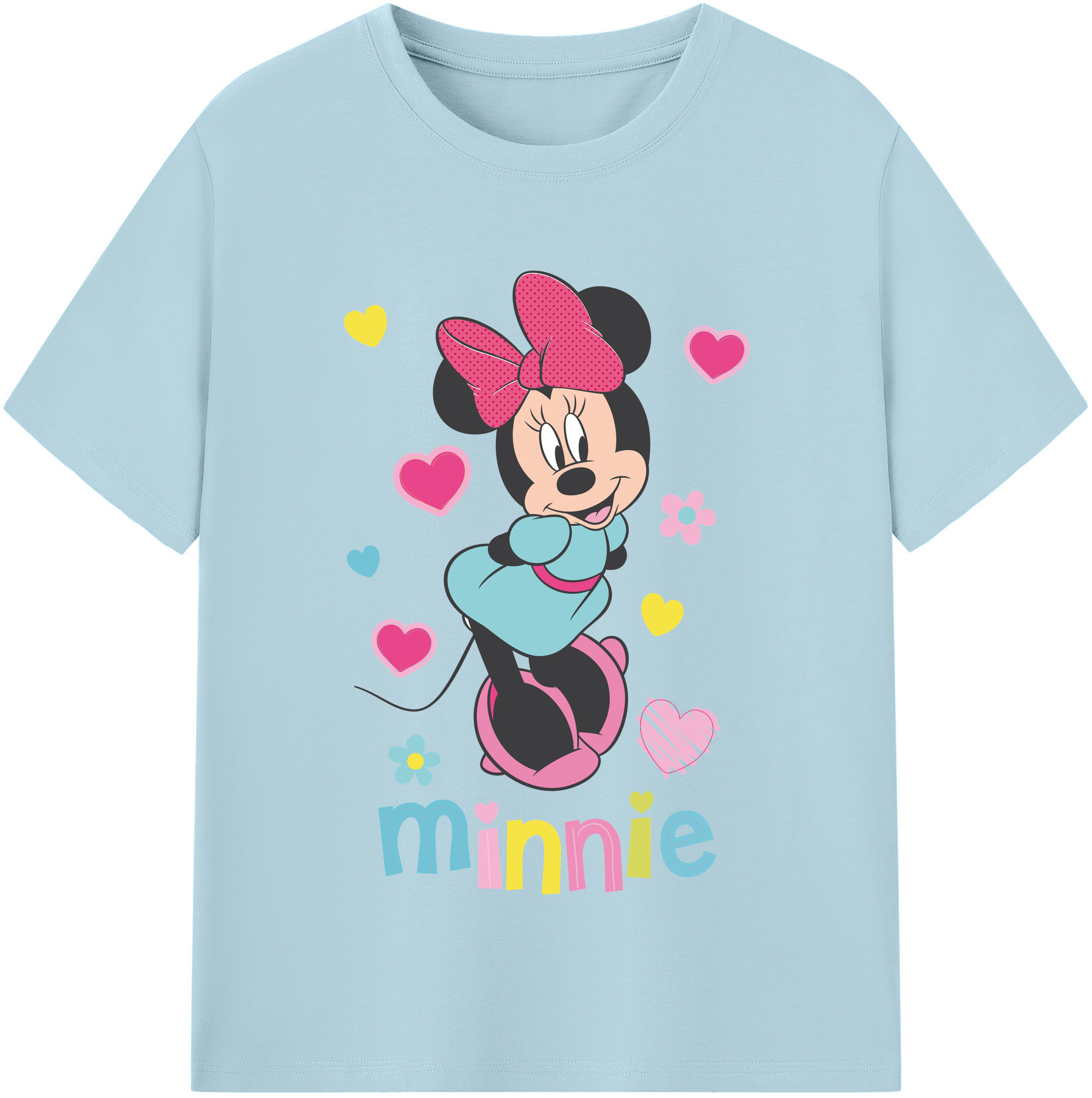 （画像用） ミッキーマウス Mickey Mouse 綿100％半袖Tシャツ（フロントプリント）
